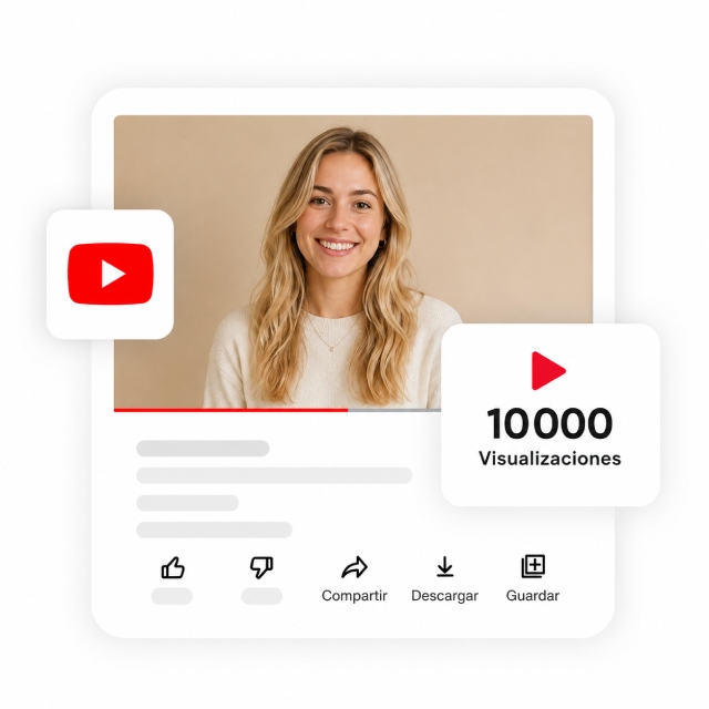 Paquetes disponibles para comprar visualizaciones YouTube